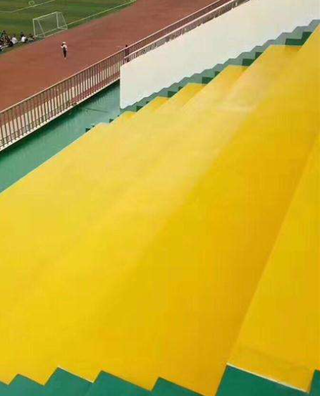 自流井球场台阶翻新修补改造